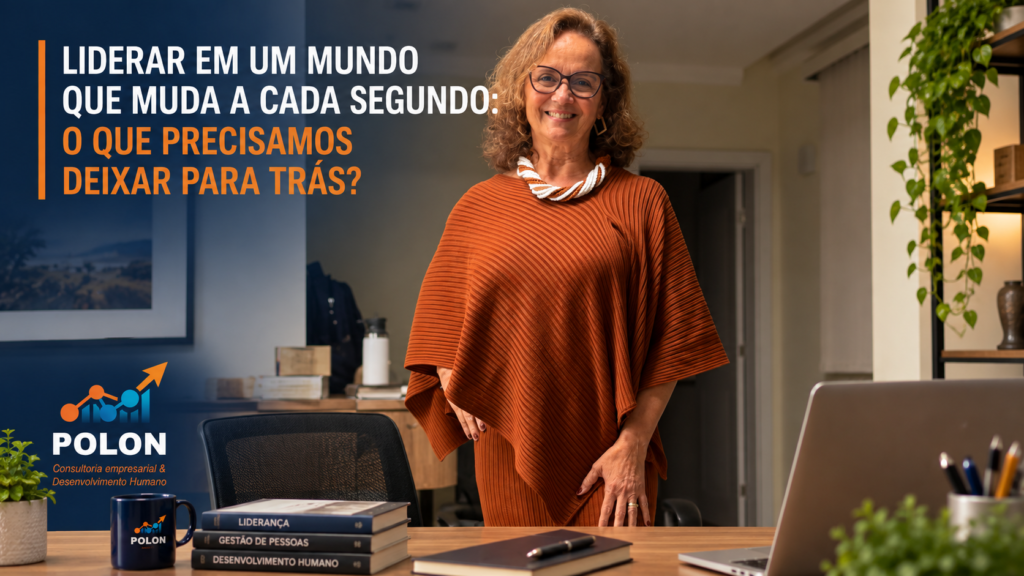 Psicóloga Jovaneide Polon em ambiente profissional, em artigo sobre liderança contemporânea e gestão de pessoas.